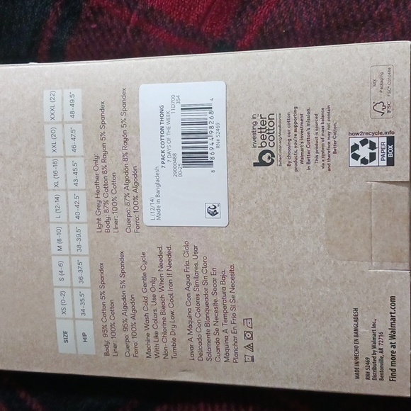 NO BOUNDARIES MID RISE THONG 7 PAIR DAYS OF THE WEEK PANTY SET - Picture 3 of 12